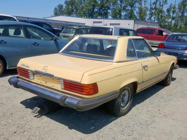 WDBBA45A3EA011167 - 1984 MERCEDES-BENZ 380 SL CREAM photo 4