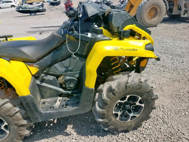 3JBLWAT4XKJ000365 - 2019 CAN-AM OUTLANDER YELLOW photo 5