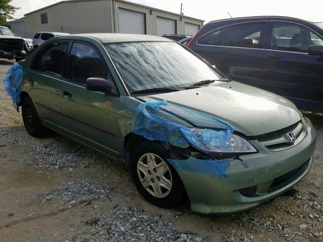 1HGES16324L006878 - 2004 HONDA CIVIC DX V GREEN photo 1