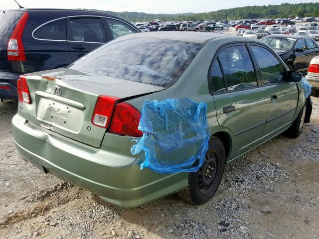 1HGES16324L006878 - 2004 HONDA CIVIC DX V GREEN photo 4