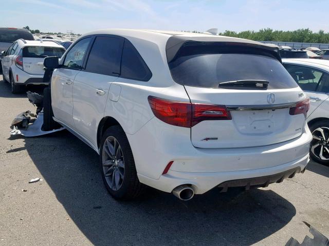 5J8YD4H06KL014877 - 2019 ACURA MDX WHITE photo 3