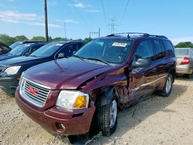 1GKDS13S072245625 - 2007 GMC ENVOY BURGUNDY photo 2