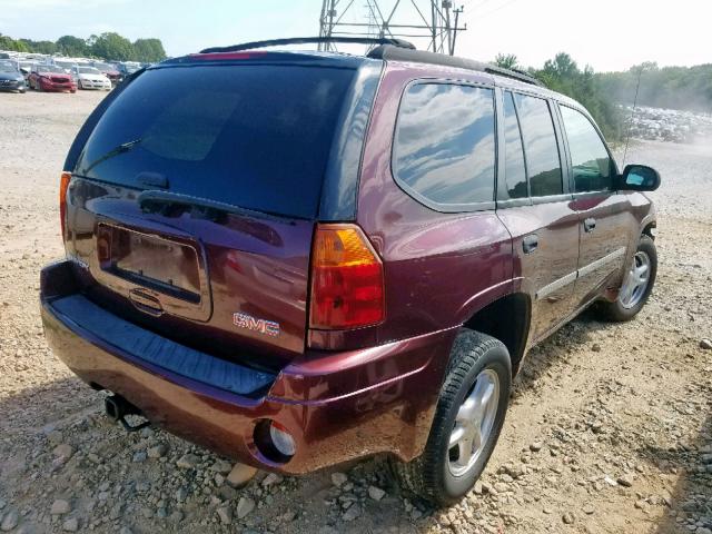 1GKDS13S072245625 - 2007 GMC ENVOY BURGUNDY photo 4