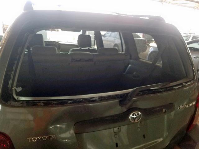 JTEDP21AX60118352 - 2006 TOYOTA HIGHLANDER GREEN photo 9