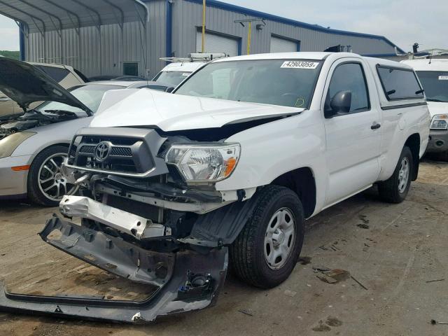 5TFNX4CN7EX042549 - 2014 TOYOTA TACOMA WHITE photo 2