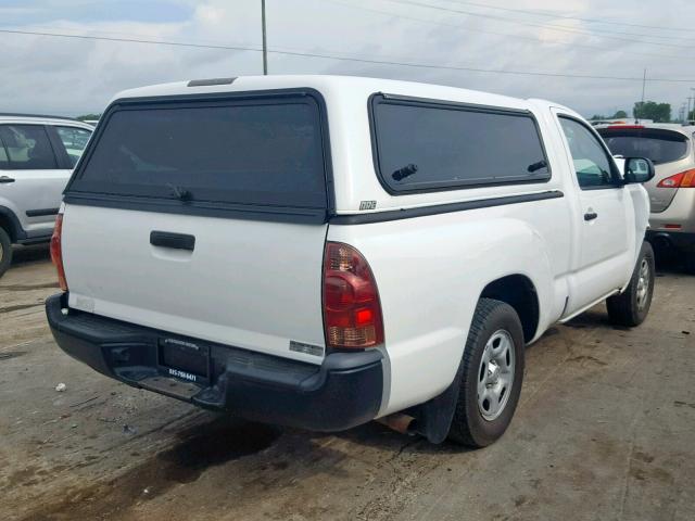 5TFNX4CN7EX042549 - 2014 TOYOTA TACOMA WHITE photo 4