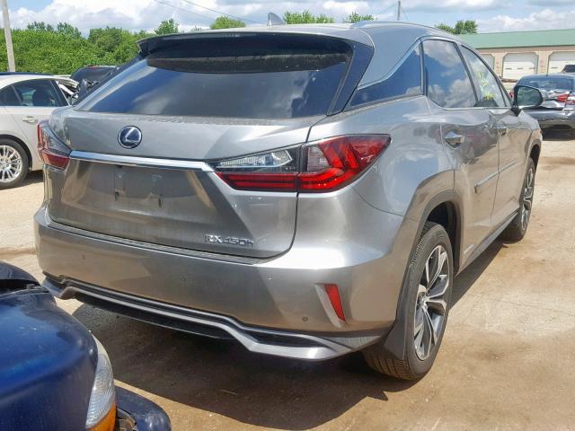 2T2BGMCA7KC032562 - 2019 LEXUS RX 450H GRAY photo 4