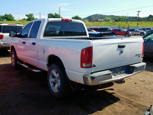 1D7HU18D55S358684 - 2005 DODGE RAM 1500 S WHITE photo 3