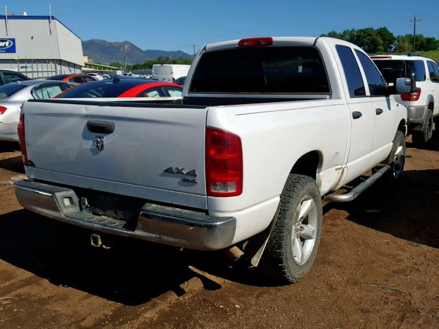 1D7HU18D55S358684 - 2005 DODGE RAM 1500 S WHITE photo 4