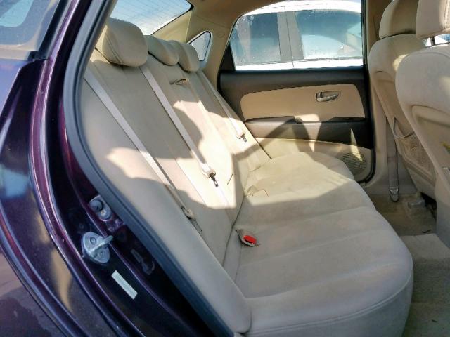 KMHDU46D97U218766 - 2007 HYUNDAI ELANTRA GL RED photo 6