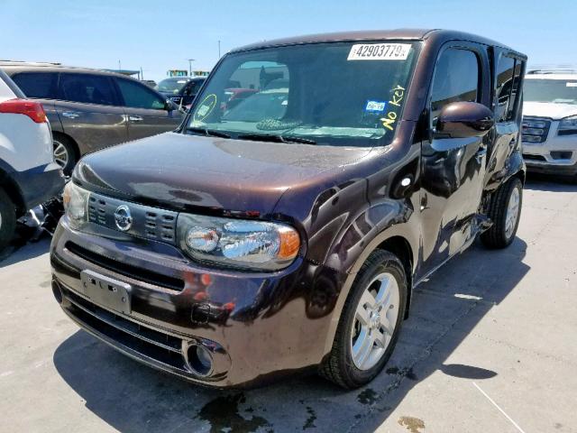 JN8AZ2KR4BT205294 - 2011 NISSAN CUBE BASE MAROON photo 2