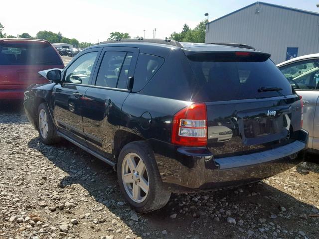 1J8FT47W88D735423 - 2008 JEEP COMPASS SP შავი ფოტო 3