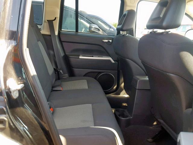 1J8FT47W88D735423 - 2008 JEEP COMPASS SP შავი ფოტო 6