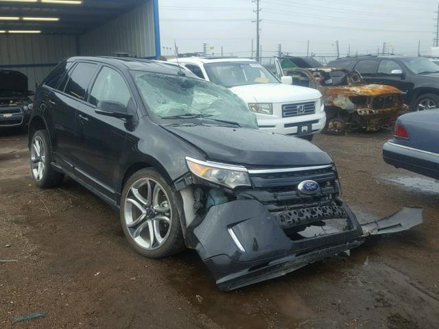 2FMDK4AK3EBB46851 - 2014 FORD EDGE SPORT BLACK photo 1