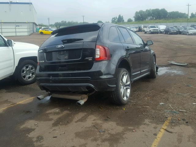 2FMDK4AK3EBB46851 - 2014 FORD EDGE SPORT BLACK photo 4