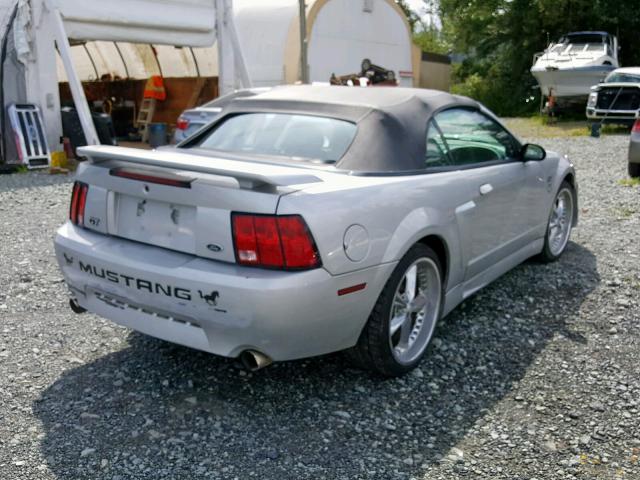 1FAFP45X14F191505 - 2004 FORD MUSTANG GT SILVER photo 4