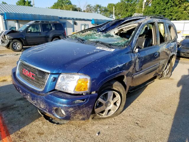 1GKDT13S752365805 - 2005 GMC ENVOY BLUE photo 2