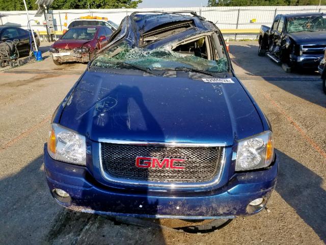 1GKDT13S752365805 - 2005 GMC ENVOY BLUE photo 9