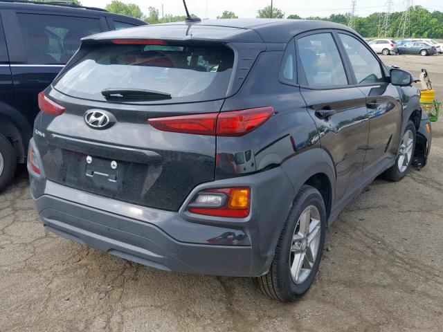 KM8K12AAXKU223971 - 2019 HYUNDAI KONA SE BLACK photo 4