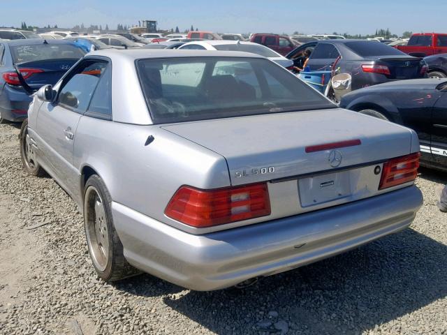 WDBFA68FXXF175221 - 1999 MERCEDES-BENZ SL 500 SILVER photo 3