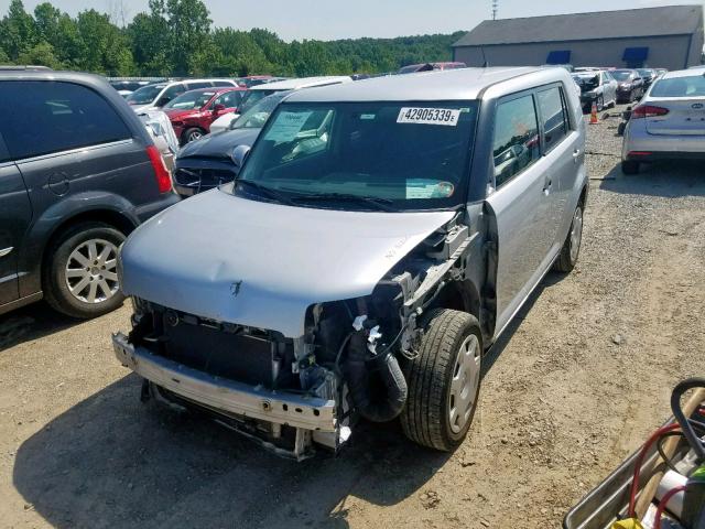 JTLKE50E381023883 - 2008 TOYOTA SCION XB SILVER photo 2