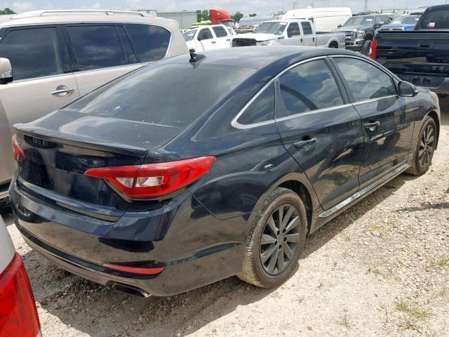 5NPE34AF9FH047028 - 2015 HYUNDAI SONATA SPO BLACK photo 4