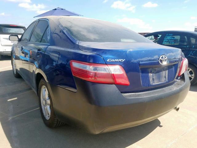 4T1BE46K07U052186 - 2007 TOYOTA CAMRY NEW BLUE photo 3