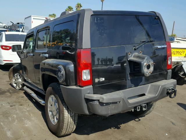 5GTDN136668283743 - 2006 HUMMER H3 BLACK photo 3