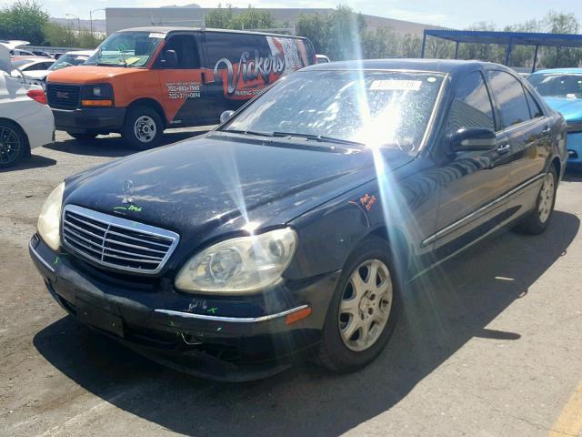 WDBNG75J71A191843 - 2001 MERCEDES-BENZ S 500 BLACK photo 2