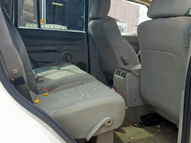 1J8HH48N46C294070 - 2006 JEEP COMMANDER თეთრი ფოტო 6