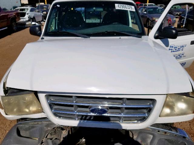 1FTYR14E51TA06445 - 2001 FORD RANGER SUP WHITE photo 7