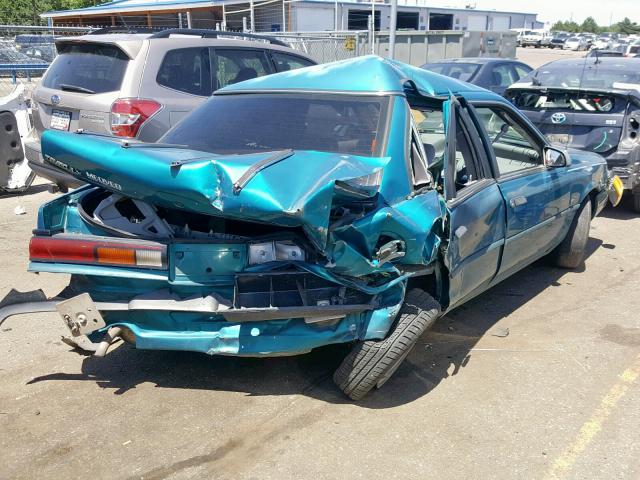 2FAPP37U7PB134846 - 1993 FORD TEMPO LX GREEN photo 4