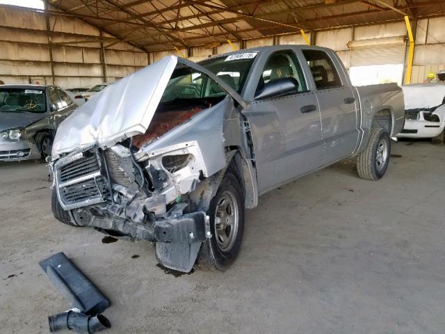 1D7HE28N26S645008 - 2006 DODGE DAKOTA QUA SILVER photo 2