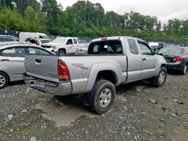 5TETU62N28Z563706 - 2008 TOYOTA TACOMA PRE GRAY photo 4