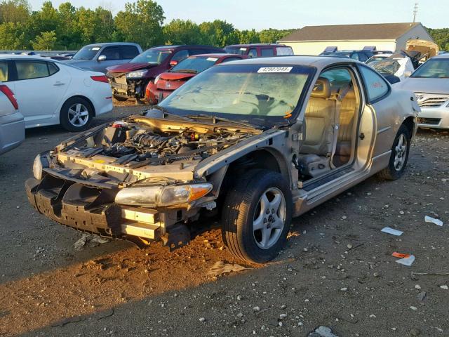 1G2WP12K0YF251320 - 2000 PONTIAC GRAND PRIX GOLD photo 2