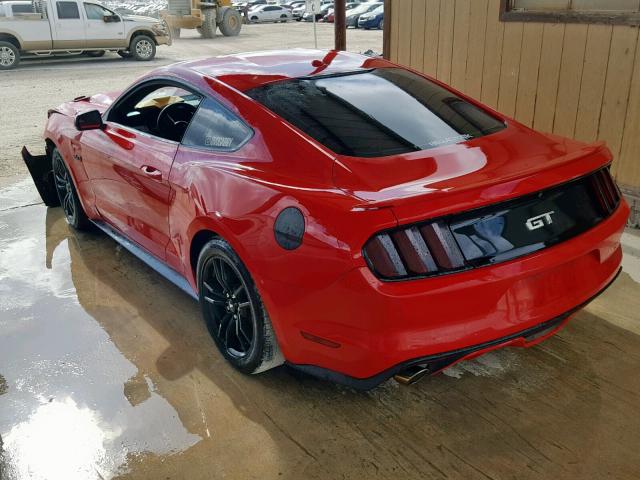 1FA6P8CF2H5257623 - 2017 FORD MUSTANG GT RED photo 3
