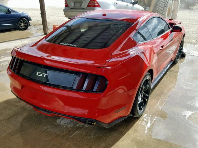 1FA6P8CF2H5257623 - 2017 FORD MUSTANG GT RED photo 4