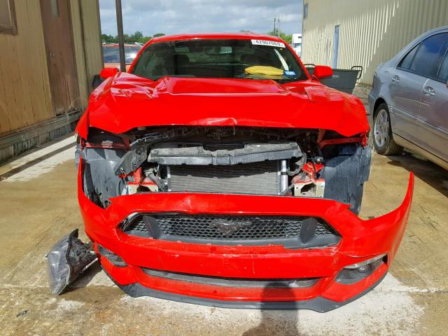 1FA6P8CF2H5257623 - 2017 FORD MUSTANG GT RED photo 9