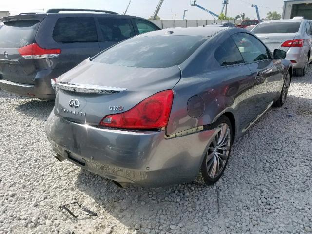 JN1CV6EK6BM212282 - 2011 INFINITI G37 BASE GRAY photo 4