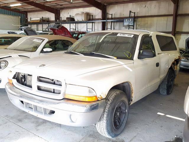 1B7FL26X1WS736587 - 1998 DODGE DAKOTA WHITE photo 2