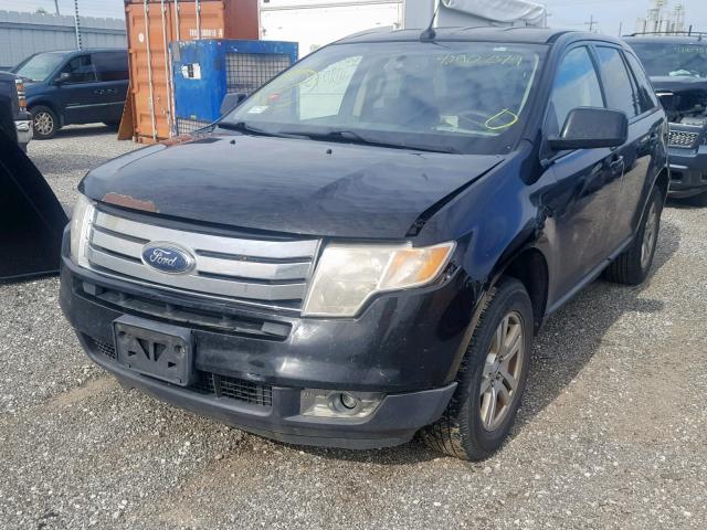 2FMDK38C07BB29193 - 2007 FORD EDGE SEL BLACK photo 2