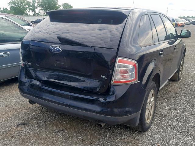 2FMDK38C07BB29193 - 2007 FORD EDGE SEL BLACK photo 4