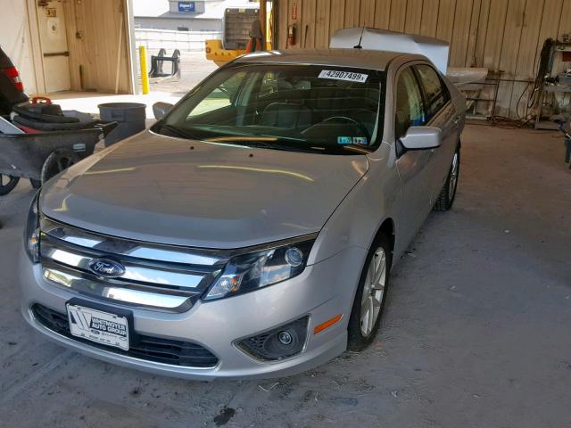 3FAHP0JA8CR322885 - 2012 FORD FUSION SEL SILVER photo 2