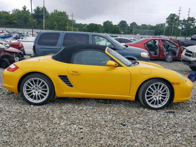 WP0CA29866S710211 - 2006 PORSCHE BOXSTER YELLOW photo 9