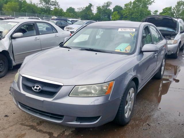 5NPET46C56H131359 - 2006 HYUNDAI SONATA GL GRAY photo 2