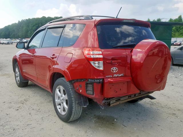 JTMBF31V49D010037 - 2009 TOYOTA RAV4 LIMIT RED photo 3