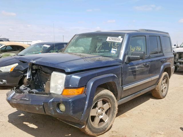 1J4RH4GK3AC159362 - 2010 JEEP COMMANDER BLUE photo 2