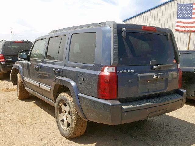 1J4RH4GK3AC159362 - 2010 JEEP COMMANDER BLUE photo 3