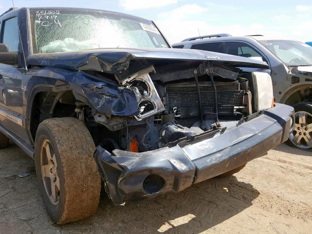 1J4RH4GK3AC159362 - 2010 JEEP COMMANDER BLUE photo 9