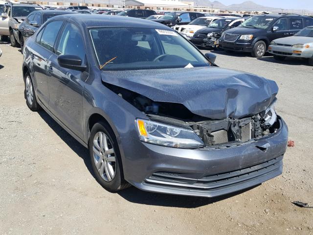 3VW2K7AJ8FM256196 - 2015 VOLKSWAGEN JETTA BASE CHARCOAL photo 1